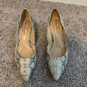 Abella Snake Print Heels